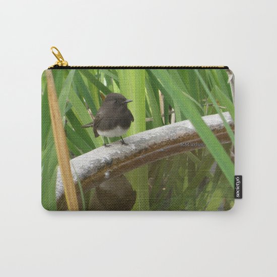 Black Phoebe at the Fountain Carry-All Pouch