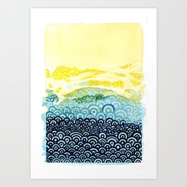 Seigaiha Series - Embrace Art Print