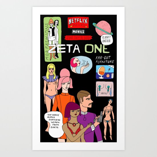 Movies So Bad They're Good: Zeta One Art Print