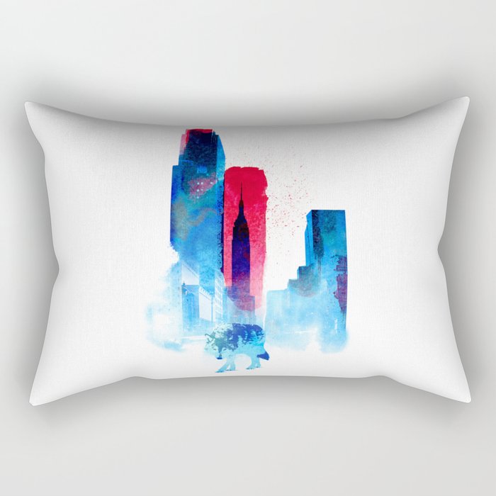 The wolf of the City Rectangular Pillow