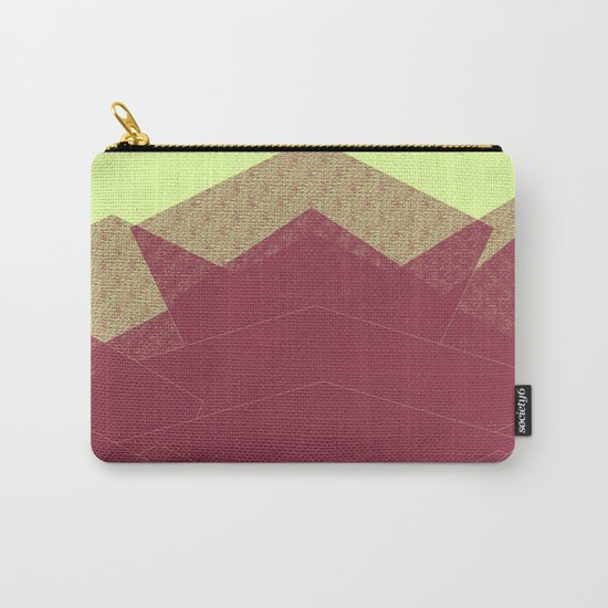Autumn Red Burgundy Mountain Abstract Carry-All Pouch