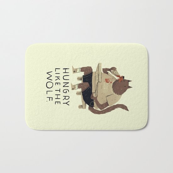 hungry like the wolf Bath Mat