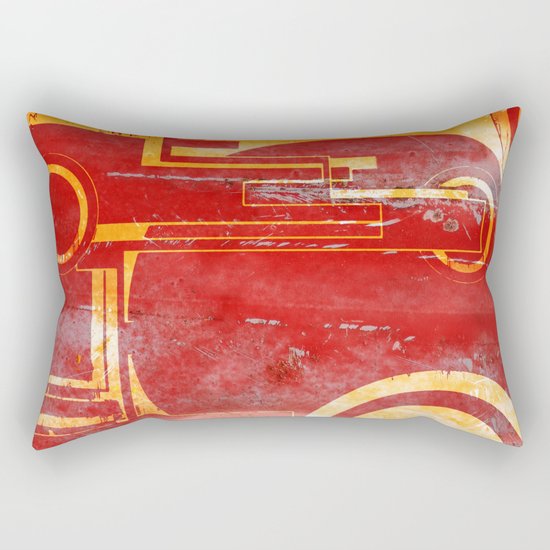Shoot at the Red Rectangular Pillow