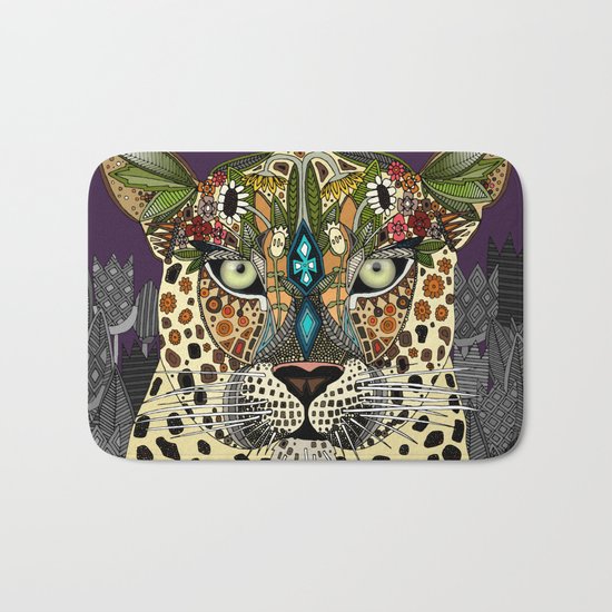 leopard queen Bath Mat