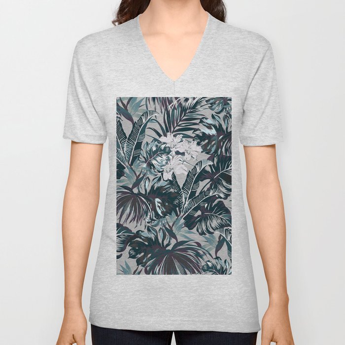Bird of Paradise Hawaii Rainforest Luminous V Neck T Shirt