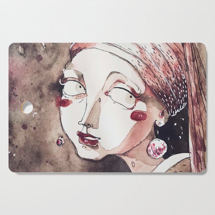 Girl with the Pearl Earring Cutting Board