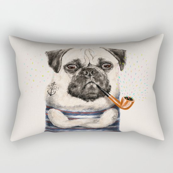 Mr.Pug Rectangular Pillow