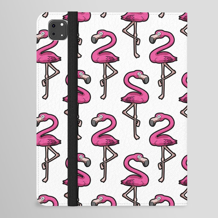 Cute Flamingo Print Bird Lovers Pattern  iPad Folio Case