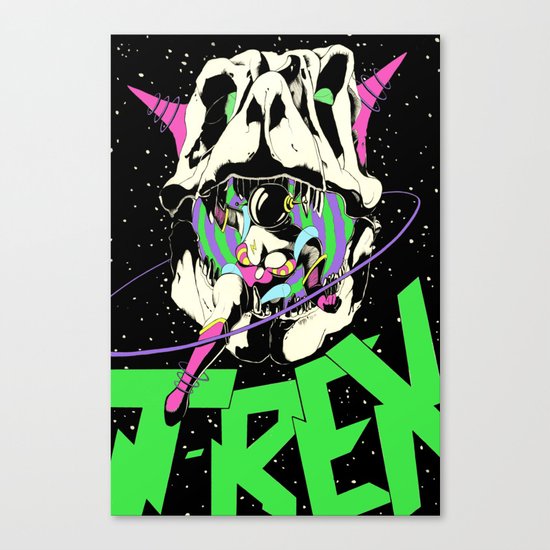 T-REX Color Canvas Print