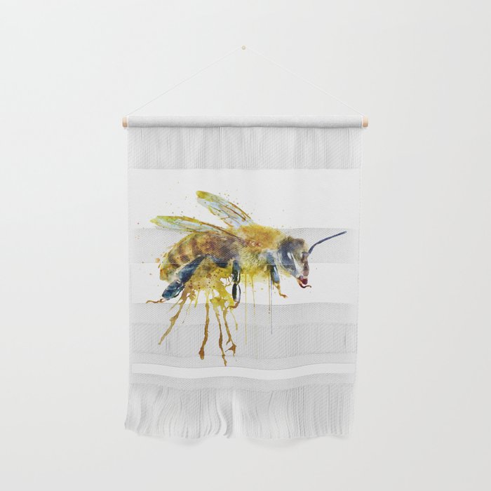 Watercolor Honey Bee Wall Hanging