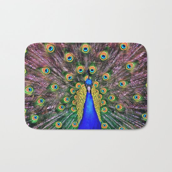 Peacock Bath Mat