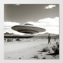 Recovered UFO Flight Test - Nevada Canvas Print
