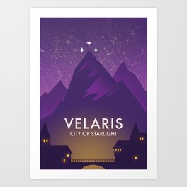 Velaris Night Court ACOTAR Art Print