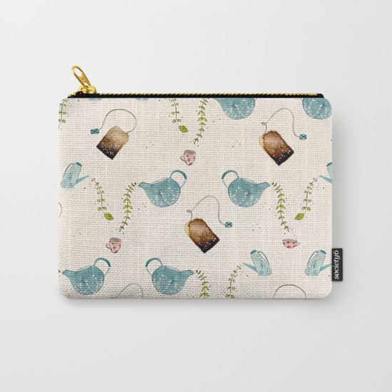 TEA PARTY PATTERN Carry-All Pouch