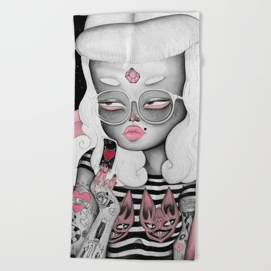 Midsummer Night’s Divination Beach Towel