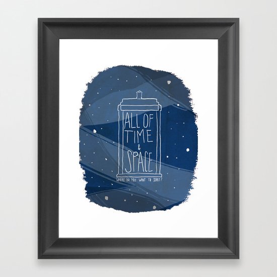 All Of Time And Space Framed Art Print
