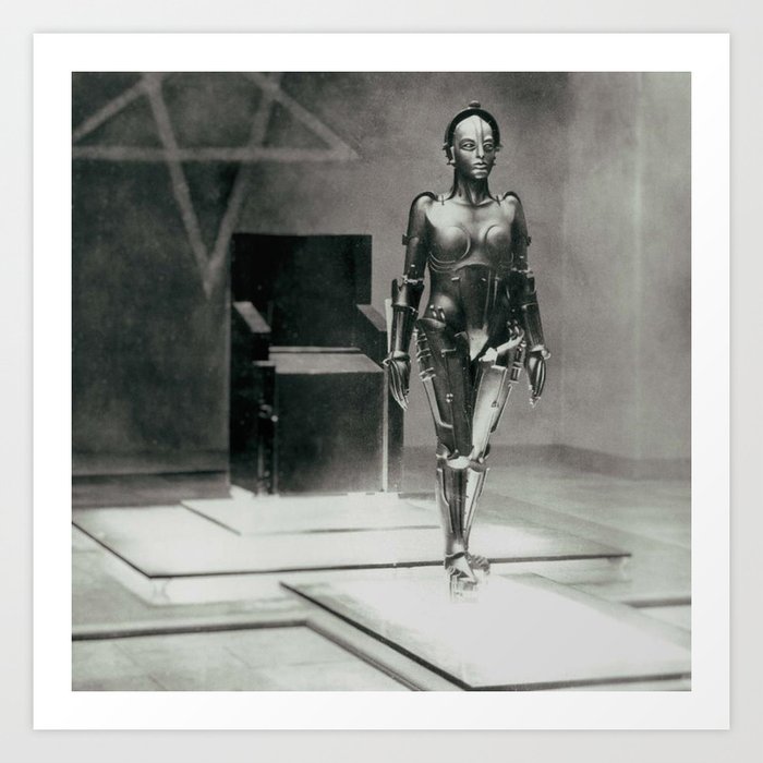 Metropolis poster print vintage photograph science fiction sci-fi cult classic film black and white movie still photograph Art Print