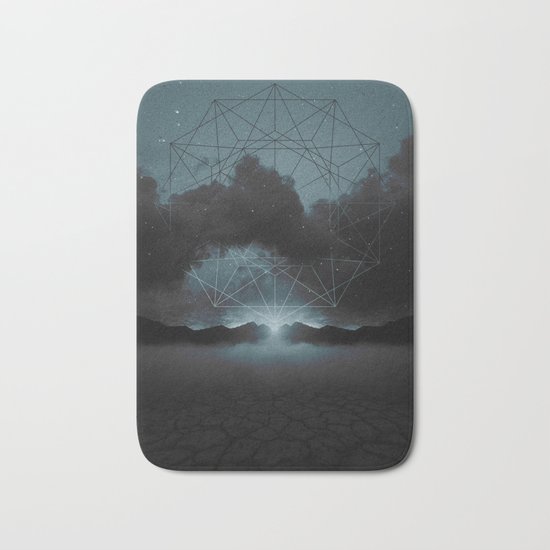 Beyond the Fog Lies Clarity | Midnight Bath Mat