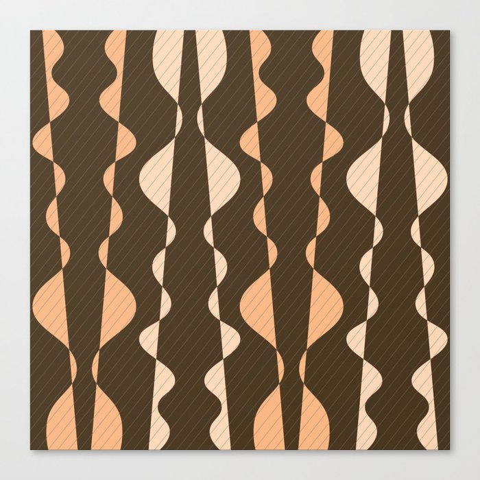 Half Oval Abstract Canvas Print