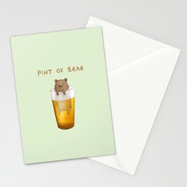 Pint of Bear Stationery Card
