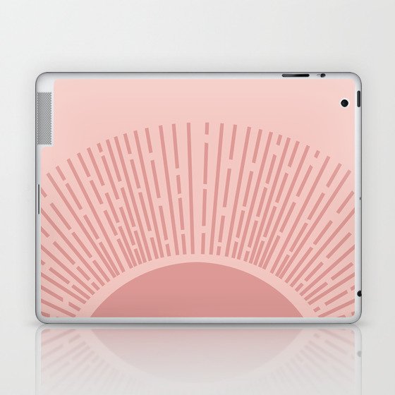 Pink Sun Laptop & iPad Skin