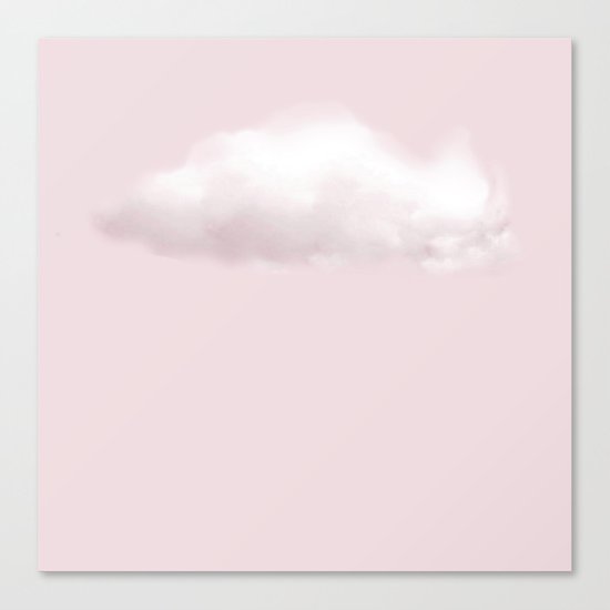 BLUSH COTTON CANDY CLOUD Canvas Print