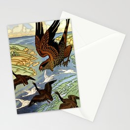 Ivan Bilibin Illustration “Falcon” for “Volga” Stationery Card