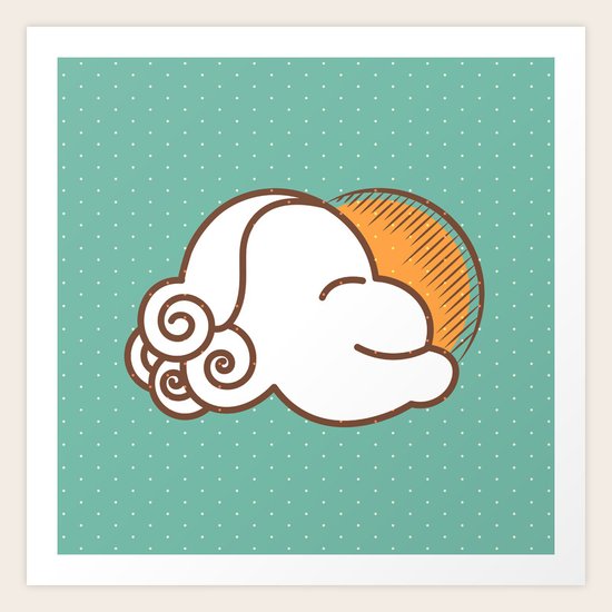 One Happy Cloud Art Print