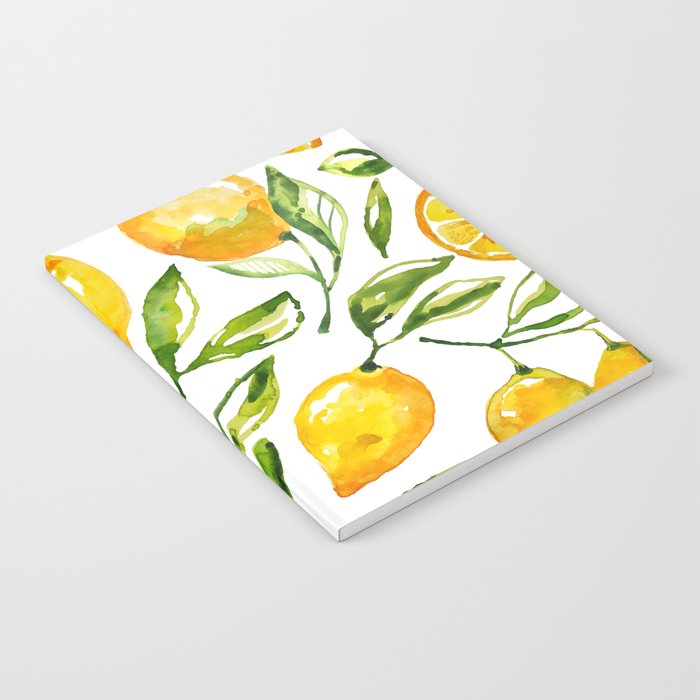 lemon watercolor Notebook