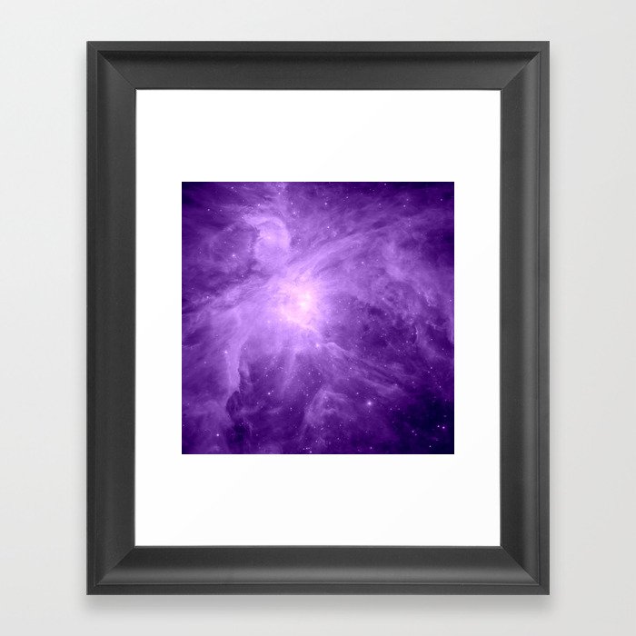 Orion NebuLA Purple Framed Art Print