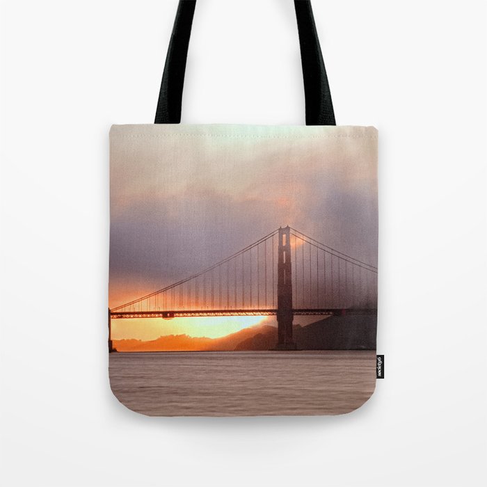 Golden Gate Silhouette  Tote Bag