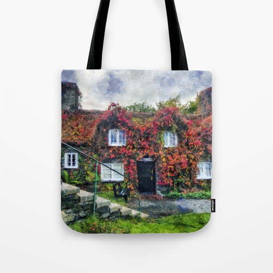 Autumn Cottage Tote Bag