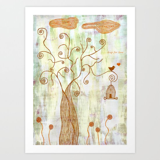 leap for love Art Print