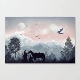 A journey with Tolkein Canvas Print