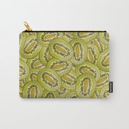 Kiwi Fruits pattern Background Design Carry-All Pouch | Kiwi, Exotic, Kitchen, Summer, Tropical, Fresh, Fruits, Pattern, Background, Fooddesign 