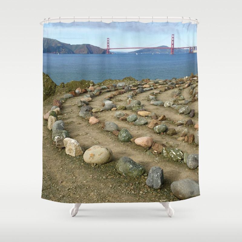 Lands End San Francisco Shower Curtain By Sarahbreece Society6
