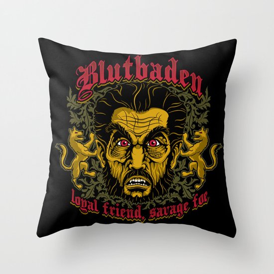 Blutbaden Throw Pillow