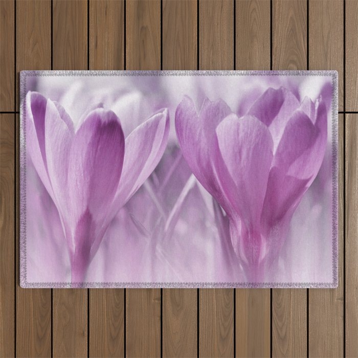 Crocuses  0174 Outdoor Rug