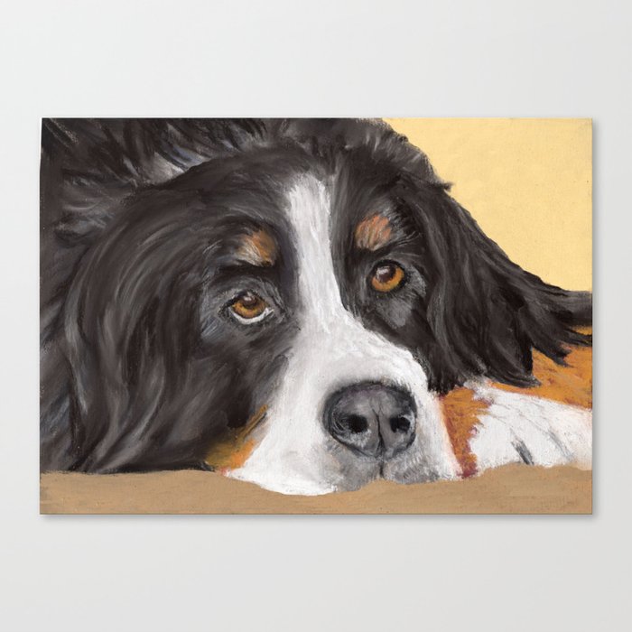 Bernese Mountain Dog Canvas Print By Jsoriginals Society6