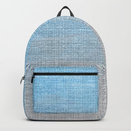 Rustic Farmhouse Country Cloth Blue Backpack