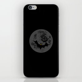 Vampire Bats Against The Dark Moon iPhone Skin