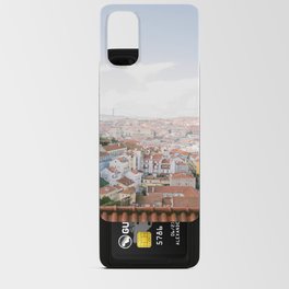Cityscape of Lisbon Portugal | Pastel colored travel photography Android Card Case