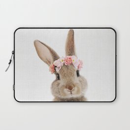 Rabbit with Flower Crown Laptop Sleeve