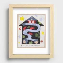 A Hermit's Dream Come True Recessed Framed Print