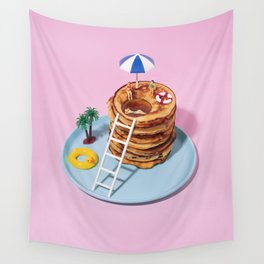 Pancakes pool Wall Tapestry