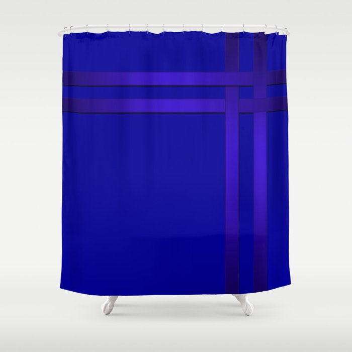 Cobalt Blue Shower Curtain By Temas14mk, Cobalt Blue Shower Curtains