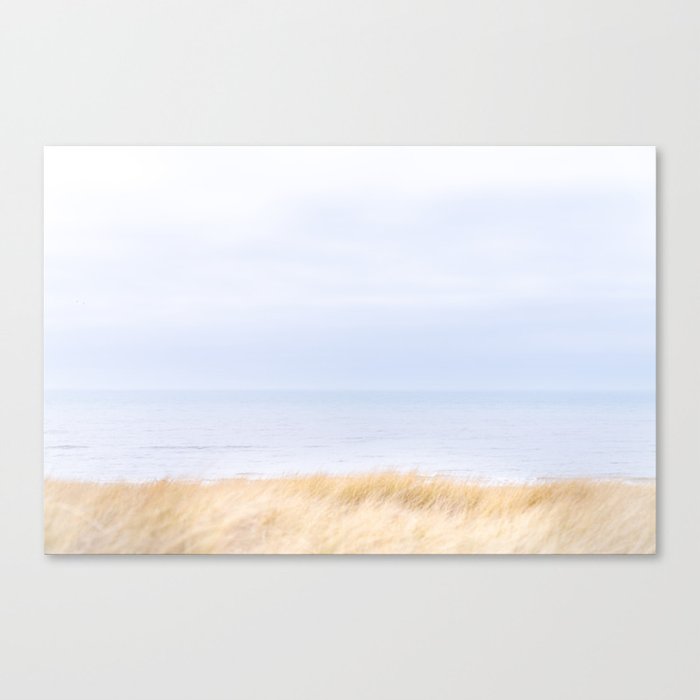 Dutch sea at winter Canvas Print