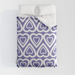 Very Peri Love Hearts Comforter