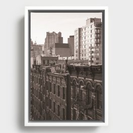 Architecture of NYC | Sepia Photography | New York City Framed Canvas
