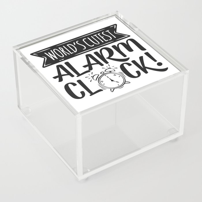 World's Cutest Alarm Clock Acrylic Box